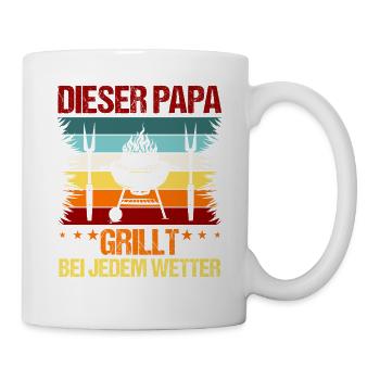 Barbecue Father Father's Day Dad - Mug - white - Right