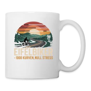 Eifelbiker 1000 Curves Zero Stress Motorcycle Eifel - Mug - white - Right