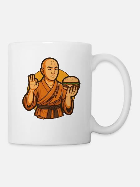 Zen Burger Monk - Tasse - Weiß