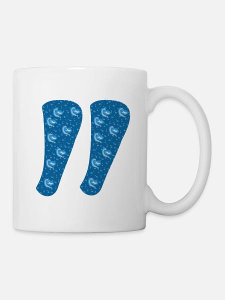 Anführungszeichen - Tasse - Weiß