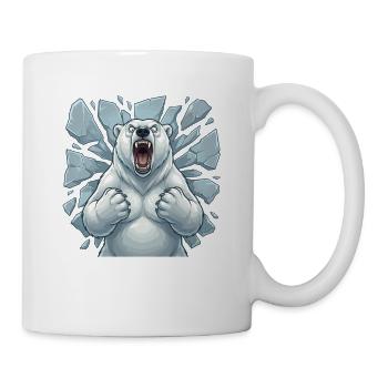 Polarbär bricht Eis - Tasse - Weiß - Rechts