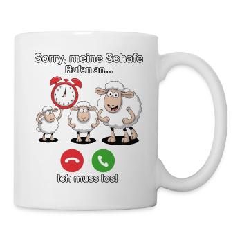 Sorry, my sheep are calling - Mug - white - Right