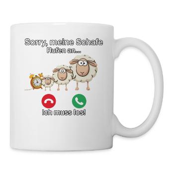 Sorry, my sheep are calling - Mug - white - Right