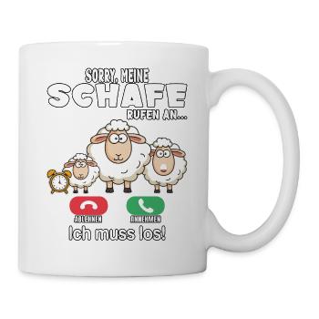 Sorry, my sheep are calling - Mug - white - Right