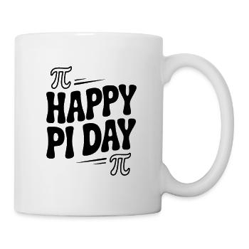 Frohen Pi Tag - Tasse - Weiß - Rechts