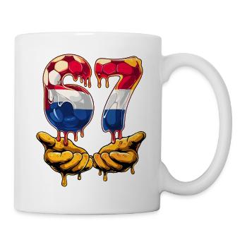 67 Soccer Meme 67 T Shirt, Soccer 67 Football - Mug - white - Right