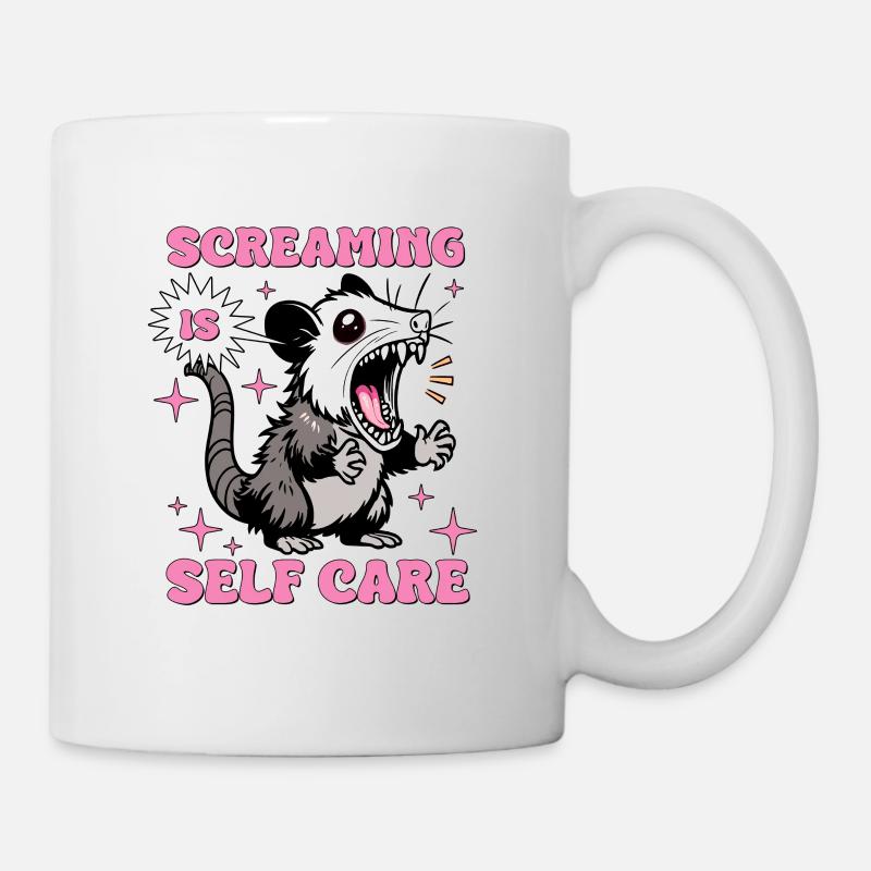 Crier, c’est prendre soin de soi - Mug blanc - blanc