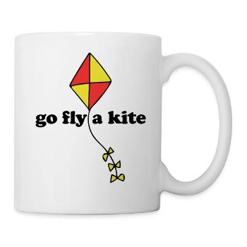 Red Yellow Diamond Kite - Mug - white - Right