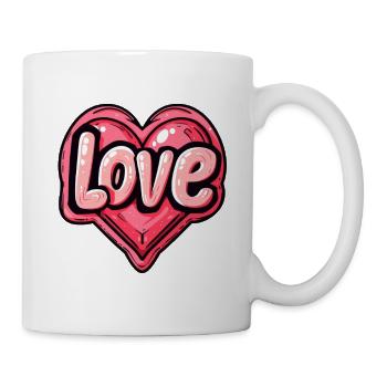 Liebe - Tasse - Weiß - Rechts