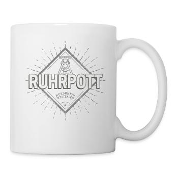 Souvenir vintage rétro Zeche de Ruhrpott Allemagne - Mug blanc - blanc - Droite
