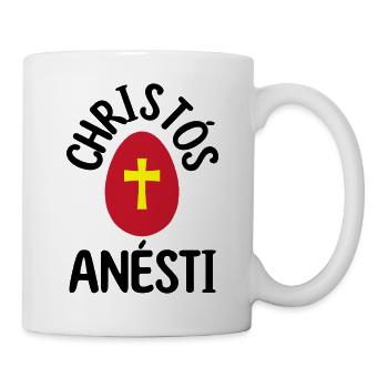 Christos Anesti Griechisches Osterei Orthodoxes Ostern - Tasse - Weiß - Rechts