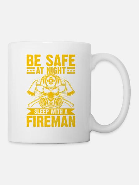 Nachtfeuerwehr Sicherheitsheld - Tasse - Weiß