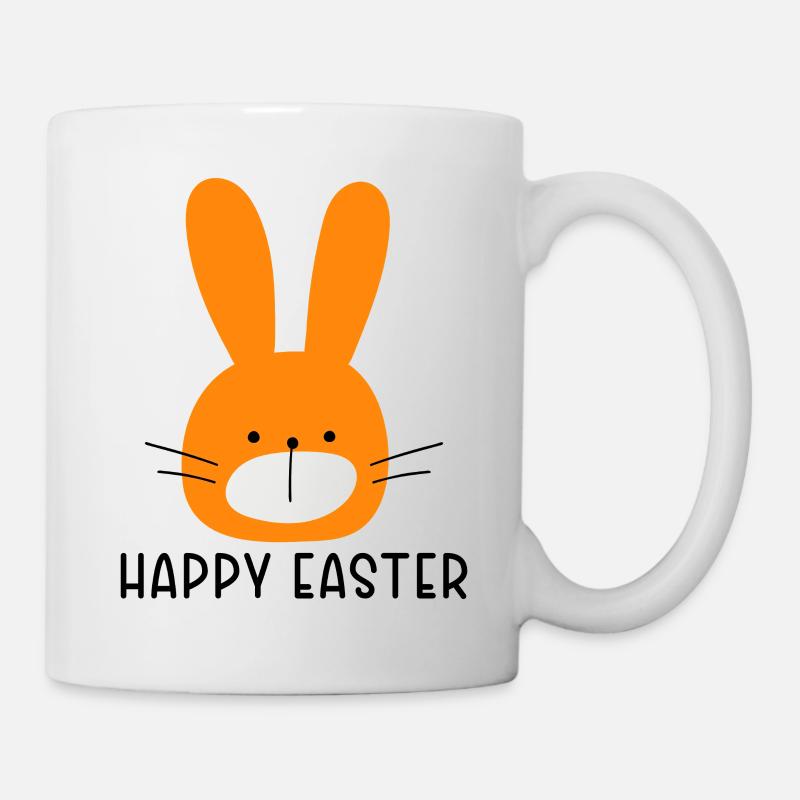 Kleiner Osterhase - minimalistisches Design - Tasse - Weiß