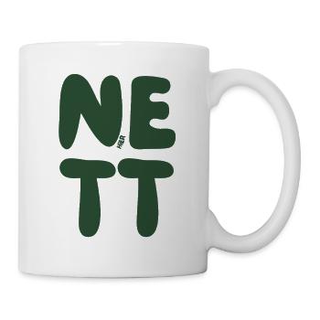 Nett hier - Tasse - Weiß - Rechts