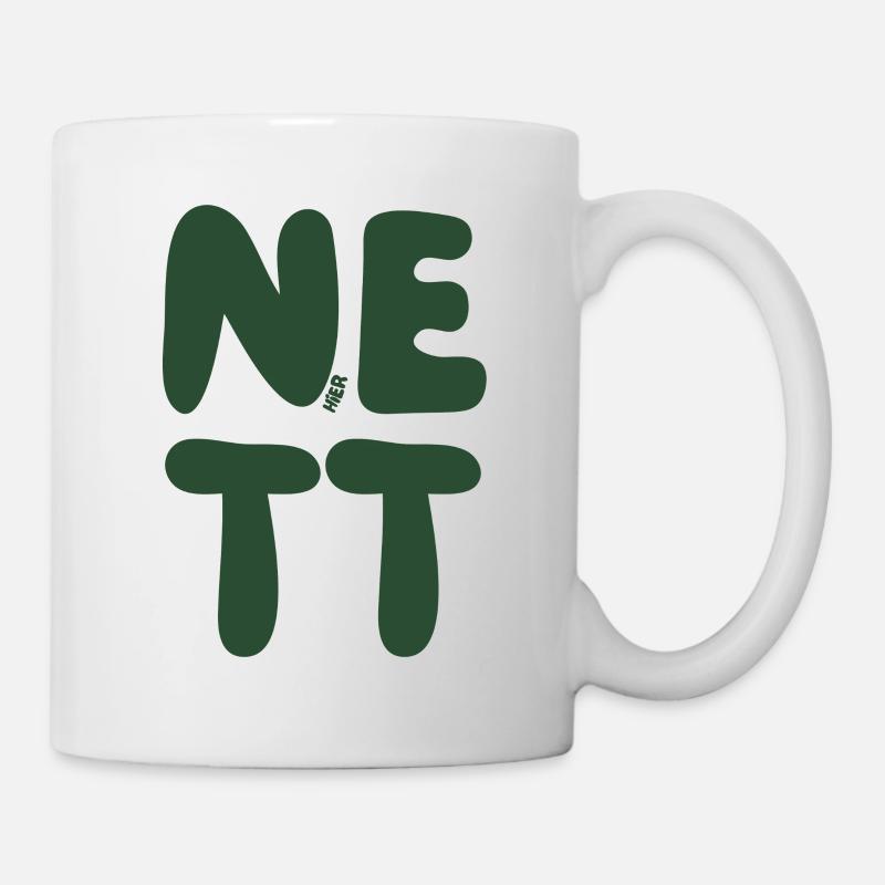 Nett hier - Tasse - Weiß