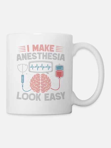 Anesthesiologist Look Easy Anesthesia - Tasse - Weiß