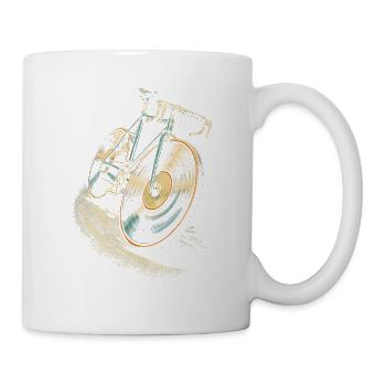Vinyl Collectible Record Collector Vinyl Records Bicycle - Mug - white - Right