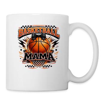Basketball Mama Spieltag-Mama-Shirt - Tasse - Weiß - Rechts