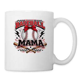 Baseball Mama Game Day Mom Shirt - Mug - white - Right