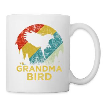 T-shirt rétro des années 70 Mama Bird pour la fête des mères - Mug blanc - blanc - Droite