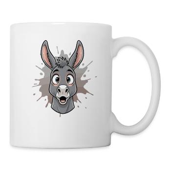 Cartoon Donkey in Spritz Splash - Mug - white - Right