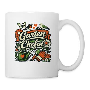 Cadeau Jardinier Patron - Mug blanc - blanc - Droite