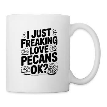 J’adore vraiment les noix de pécan, d’accord ? - Mug blanc - blanc - Droite