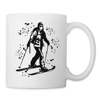 Alpine skier Winter sports Ski touring - Mug - white - Right
