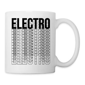 Conception de logo typographique de musique électro - Mug blanc - blanc - Droite