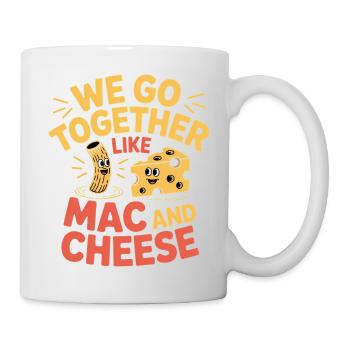 Mac and Cheese Best Friends Couple Design - Mug - white - Right