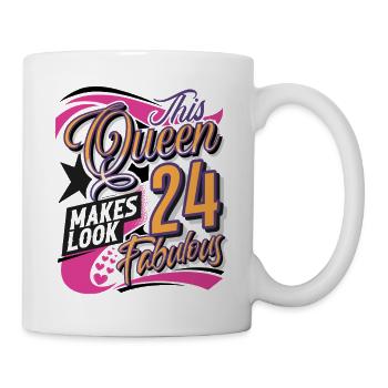 24th Birthday Queen - Mug - white - Right