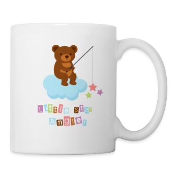 Little Star Angler Teddy Bear on Cloud - Mug - white - Right