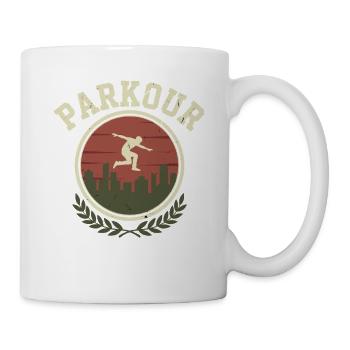 Retro Parkour Freerunning - Mug - white - Right