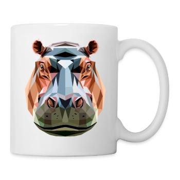 Nilpferd Flusspferd Mama Hippopotamus Cooles Hippo - Mug - white - Right