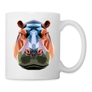 Nilpferd Flusspferd Mama Hippopotamus Cooles Hippo - Mug - white - Right