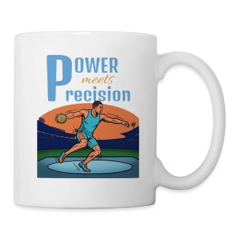 Power meets precision – discus throw - Mug - white - Right