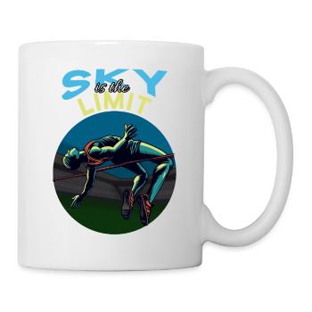 Hochsprung: Sky is the Limit! - Tasse - Weiß - Rechts