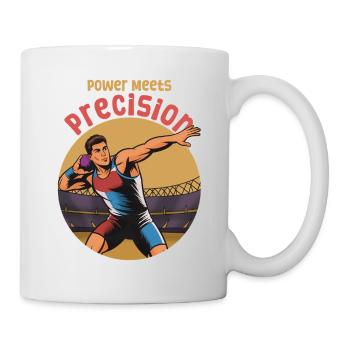 Shot put: Power meets precision - Mug - white - Right