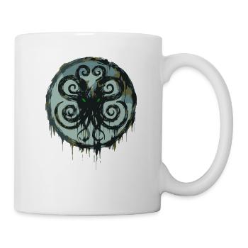 Cthulhu-Symbol Lovecraft Kosmischer Horror - Tasse - Weiß - Rechts