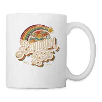 Bendorm 2026 Retro Sonnenuntergang - Tasse - Weiß - Rechts