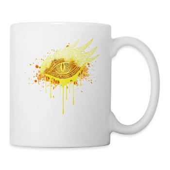 Mystic Eye Gold Edition – Urban Street Art Auge - Mug - white - Right