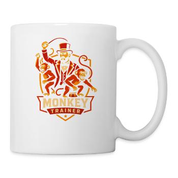 Circus Monkey Tamer Funny Kids Circus - Mug - white - Right