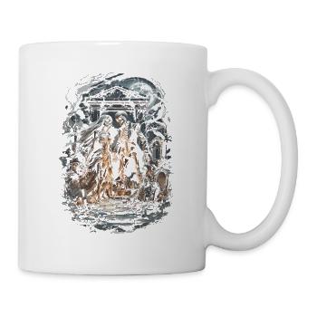 Friedhof Goth Humor - Tasse - Weiß - Rechts