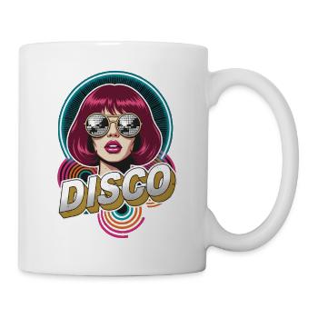 Diva disco Neon Pop Art Funk Afro Soul des années 70 - Mug blanc - blanc - Droite