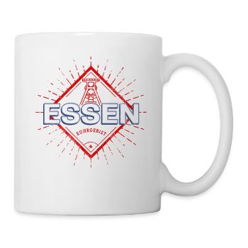 Essen City Germany Retro Zeche Vintage Holiday - Mug - white - Right