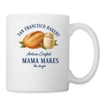 Pain au levain : Maman qui fait la pâte - Mug blanc - blanc - Droite