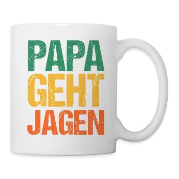 Dad Father Father's Day Hunting Hunting Huntsman Hunter - Mug - white - Right