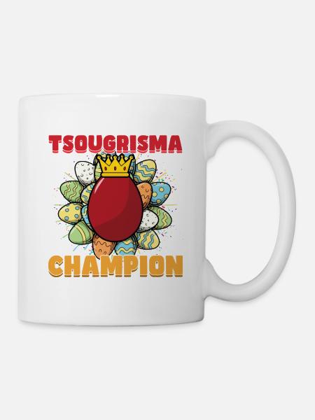 Tsougrisma Champion griechisches Ostern - Tasse - Weiß