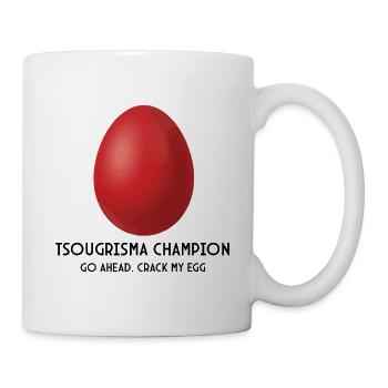Griechischer Oster-Tsougrisma-Champion - Tasse - Weiß - Rechts