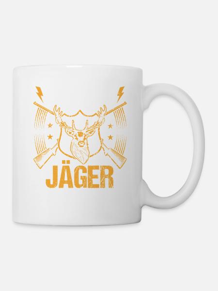 Jagd Jagen Waidmann Jäger - Tasse - Weiß